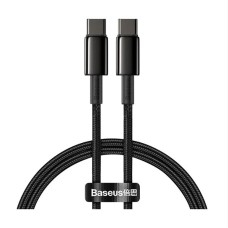 Baseus CATWJ-01 Tungsten Gold USB Type-C Male to Male, 1 Meter, Black Charging & Data Cable